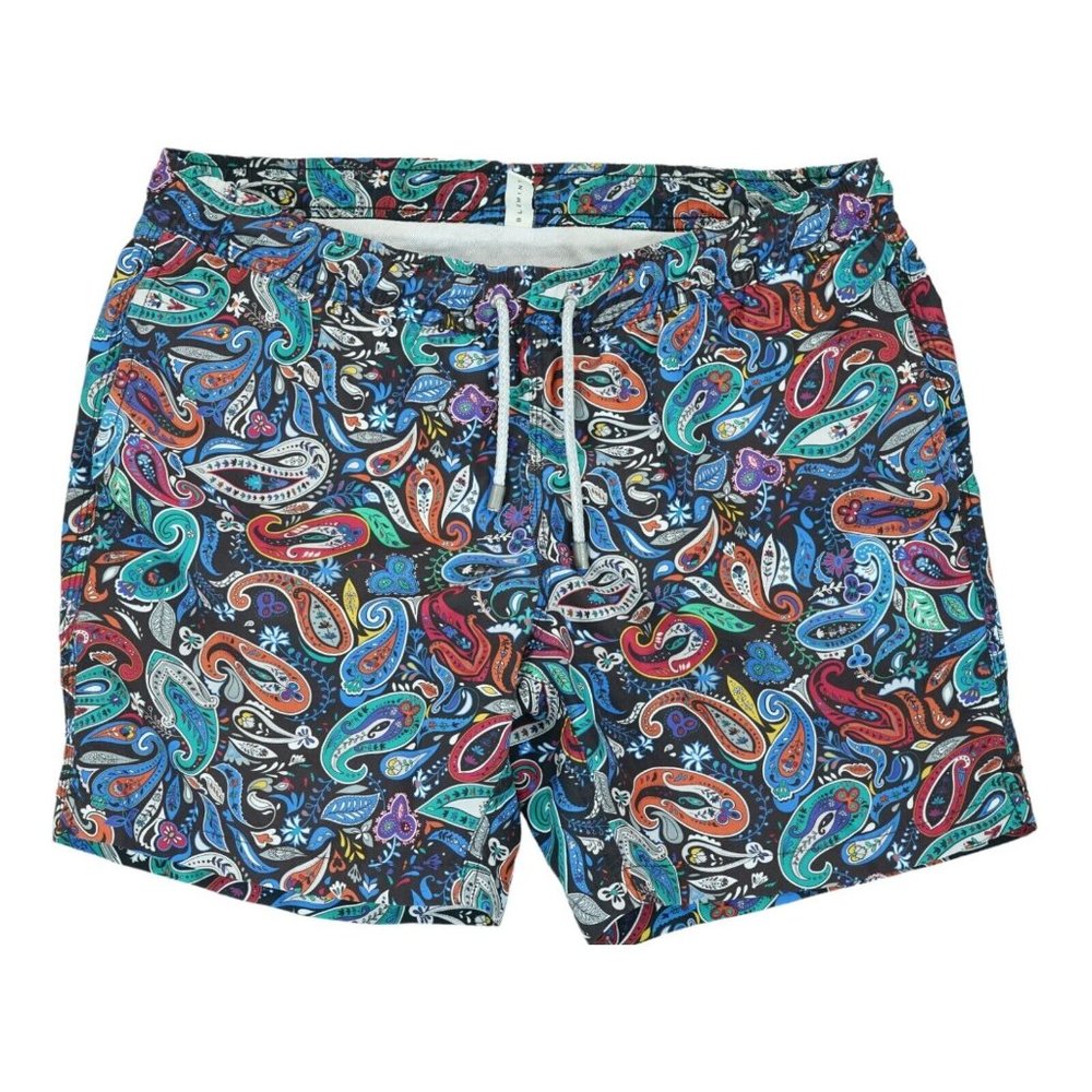 Bluemint Swim Short Classic Signature Arthus Paisley Print Mens Small